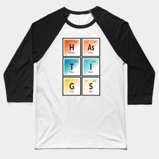 Hastings City Table of Elements Baseball T-Shirt